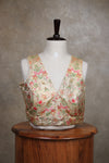 Veena- Gold Blouse (Attachable Sleeves)