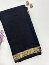 Kayal- Black/Beige Narayanpet Saree