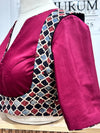 Urvi- Maroon/Black Koti Blouse