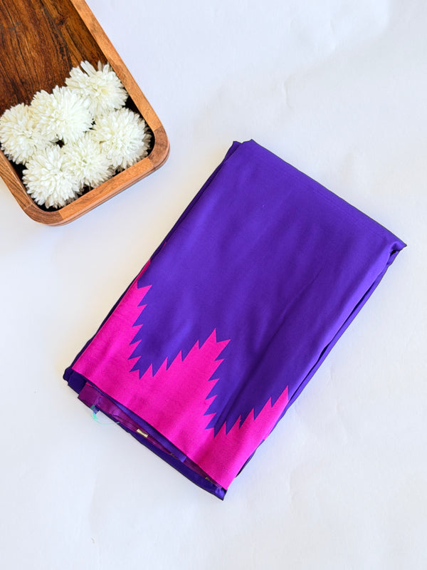 Mandira - Violet/Pink Saree