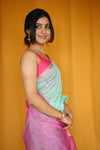 Nayan Plain- Rani Pink Blouse