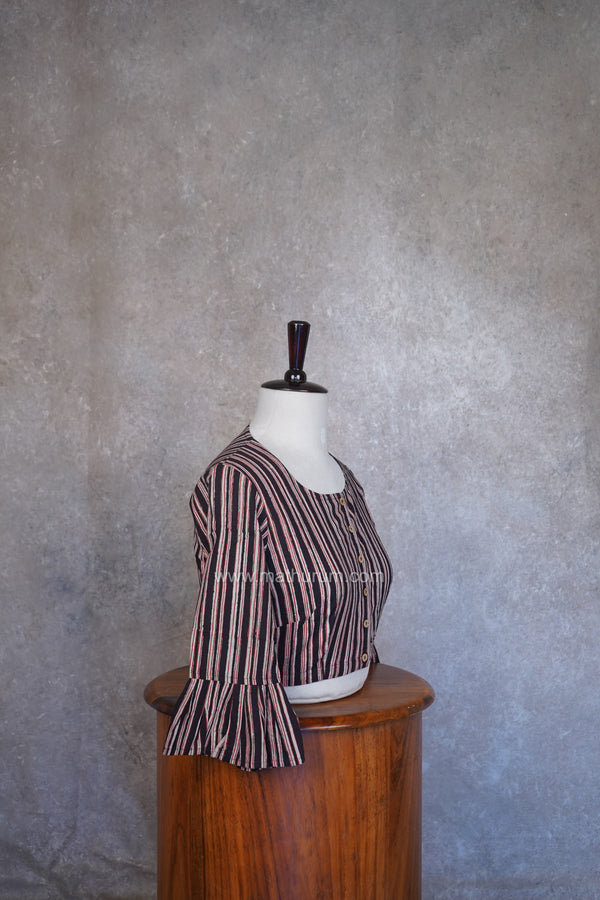 Mythri- Black Stripes Blouse