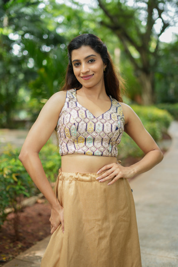 Utsav Blue Blouse