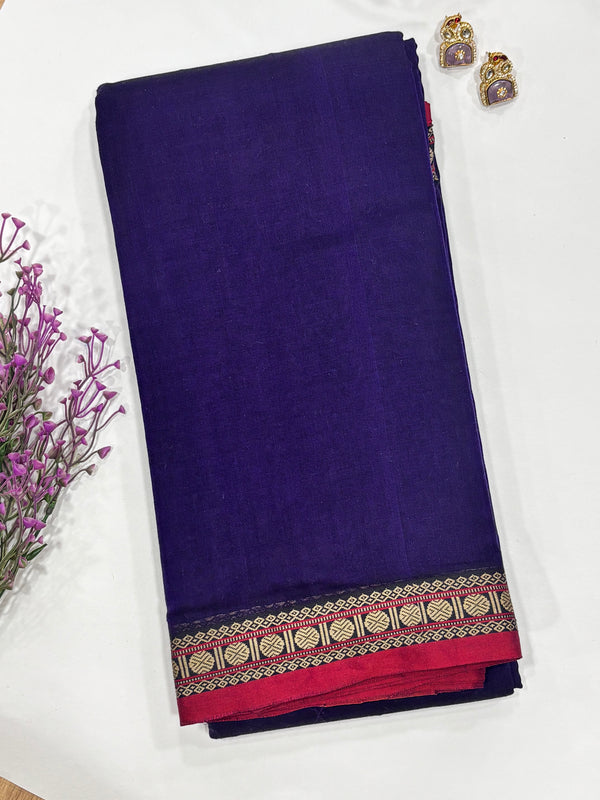 Kayal- Violet/Red Narayanpet Saree