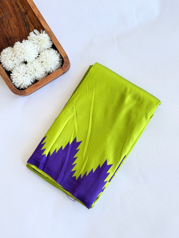 Mandira - Green/Violet Saree