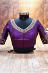 NILA- Wine Zardosi Blouse
