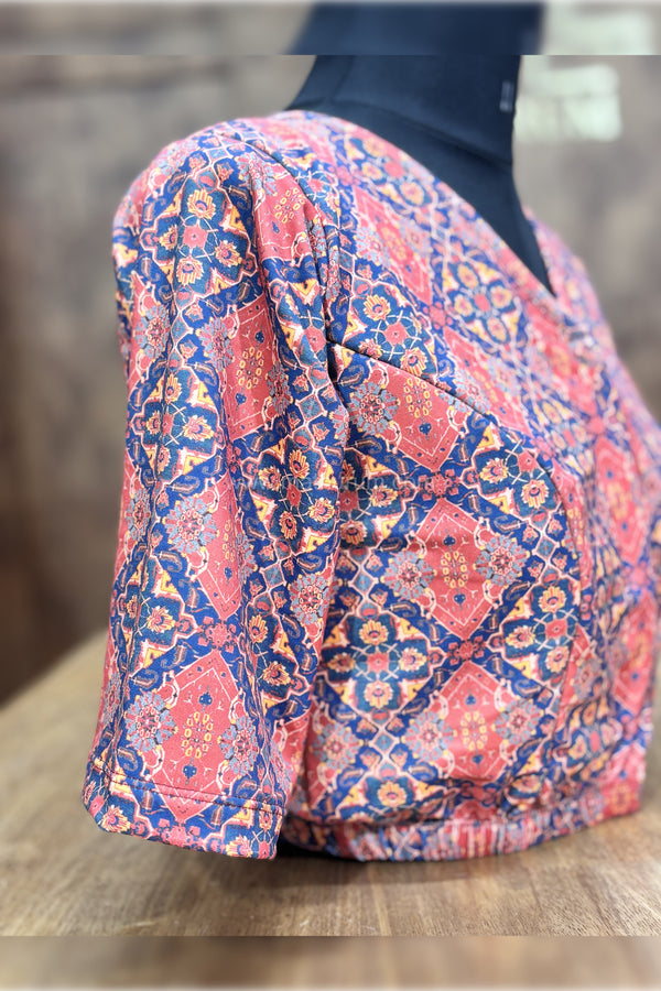 Bella - Orange Stretchable Blouse
