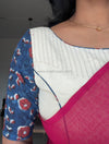 Indigo- Blue/Off White Blouse