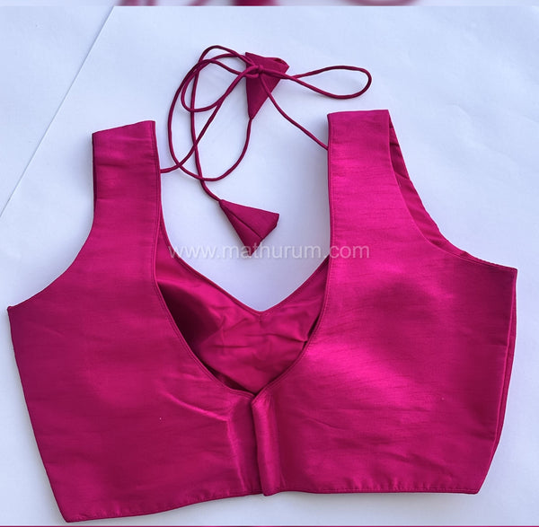 Rang- Pink Blouse (Attachable Sleeves)