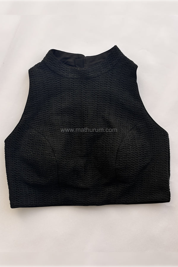 Boho Knot- Black Blouse