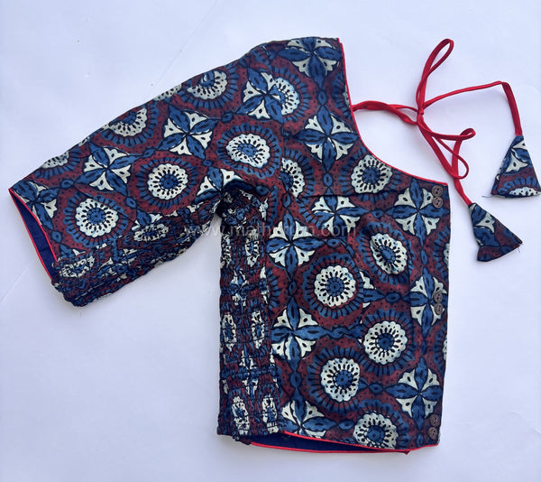 Ziva- Blue Strechable Blouse