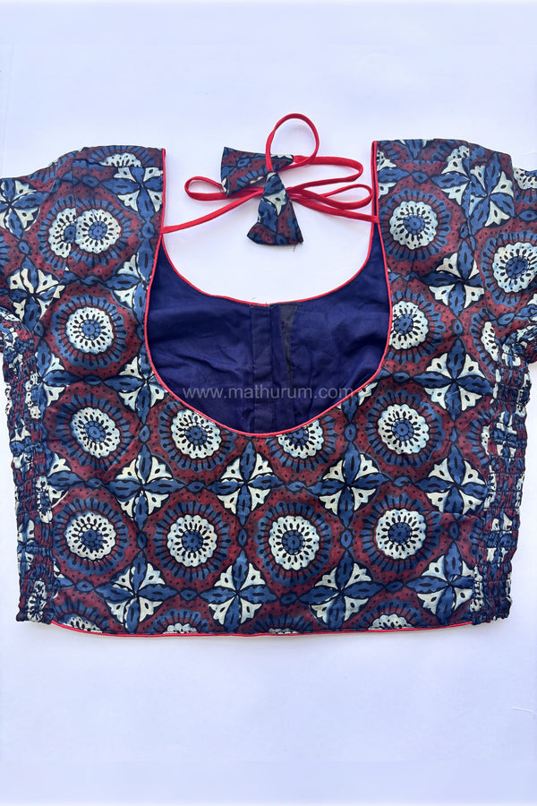 Ziva- Blue Strechable Blouse