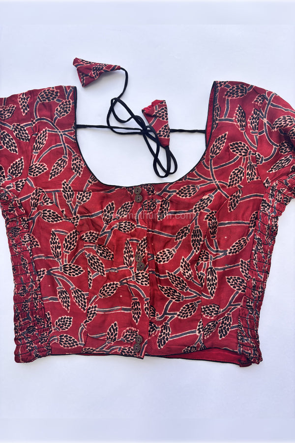Ziva- Maroon Strechable Blouse
