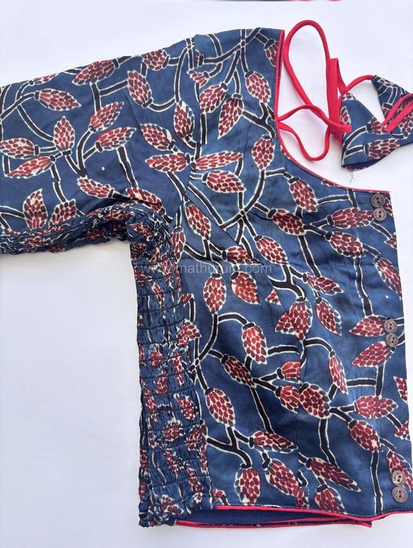 Ziva- Blue Strechable Blouse