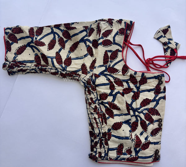 Ziva- Off-white Strechable Blouse
