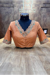 Zivara- Orange Zardosi Blouse