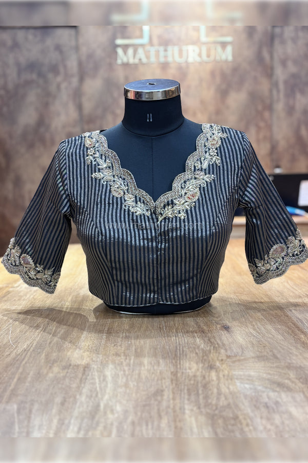 Zivara- Black Zardosi Blouse