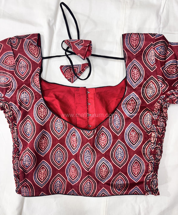 Ziva- Maroon Strechable Blouse