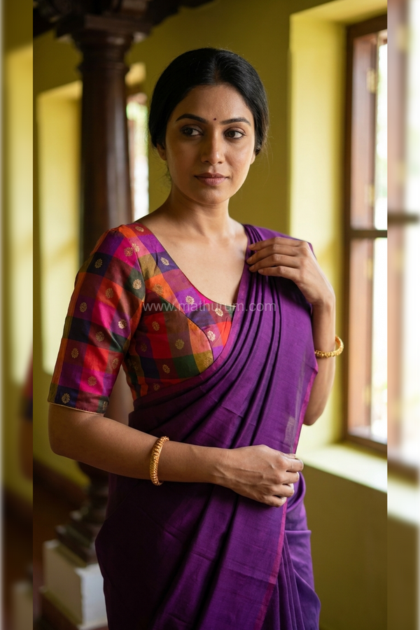 Kattam- Multicolour Pink Blouse