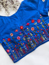 Botanica - Blue Embroidery Blouse