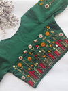 Botanica - Green Embroidery Blouse