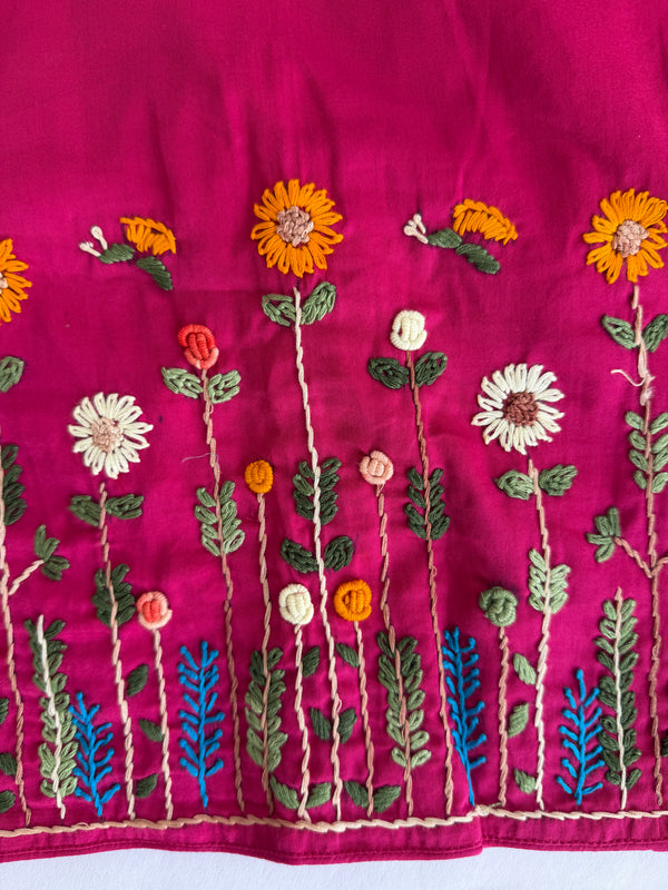Botanica - Pink Embroidery Blouse