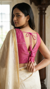 Tanira- Pink Blouse (Attachable Sleeves)