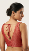 Tanira- Red Blouse (Attachable Sleeves)