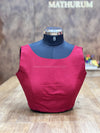 Tiara - Maroon Blouse (Attachable Sleeves)