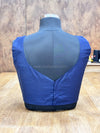 Tiara - Navy Blue Blouse (Attachable Sleeves)