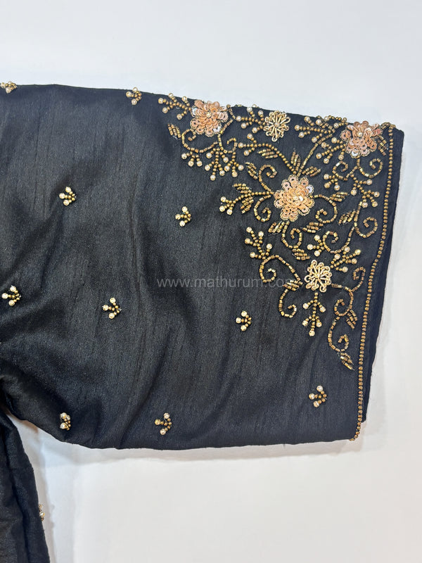 Handwork- Black Blouse Pattern 1