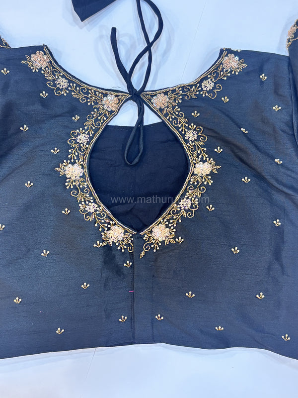 Handwork- Black Blouse Pattern 1