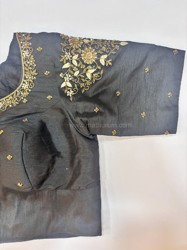 Handwork- Black Blouse Pattern 2