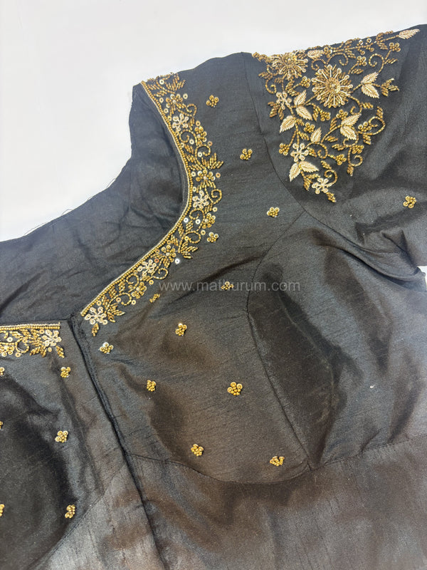 Handwork- Black Blouse Pattern 2