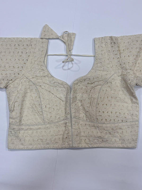 Chikoo- Off-White Blouse