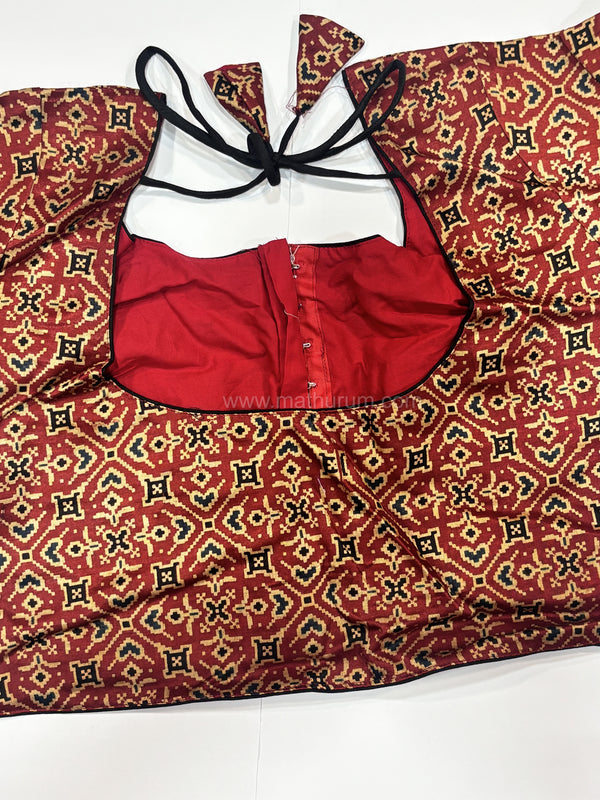 Ziva- Red Strechable Blouse