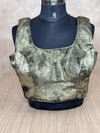 Glow Getter- Black Gold Blouse (Attachable Sleeves)