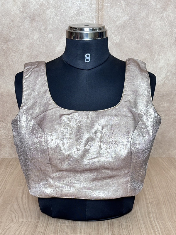 Glow Getter- Rose Gold Blouse (Attachable Sleeves)