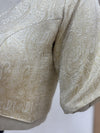 Diva- Banarasi Off-White Strechable Blouse