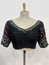 Isha- Black Embroidery Blouse