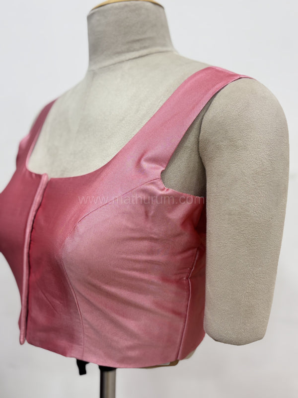 Sakki-Baby Pink Blouse (Attachable Sleeves)