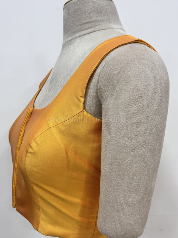 Sakki-Yellow Blouse (Attachable Sleeves)