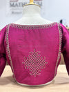 Kolam - Majenta/Green Embroidery Blouse