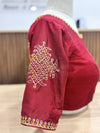 Kolam - Maroon Embroidery Blouse