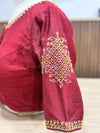 Kolam - Maroon Embroidery Blouse
