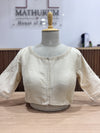 Kolam - Off-White Embroidery Blouse