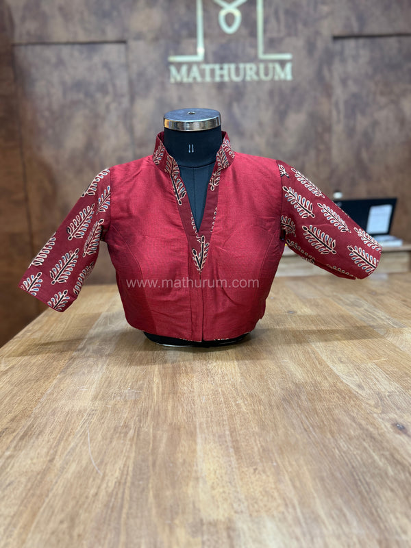 Tara - Maroon Blouse