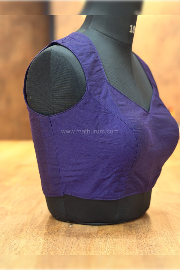 Riya - Violet Sleeveless Blouse