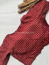 Daily Flex- Maroon Star Strechable Blouse