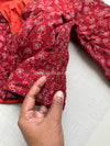 Daily Flex- Maroon Small Floral Strechable Blouse
